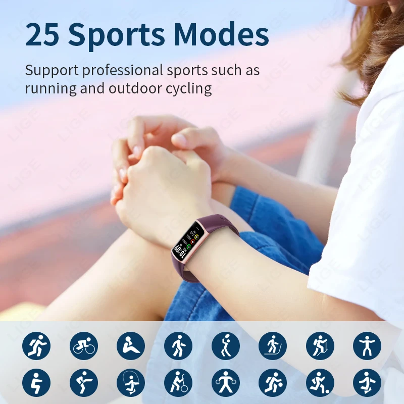 Pulsera Inteligente Deportiva 2026, Monitor de Salud y Actividad Física para Mujeres, Ligera e Impermeable, Reloj Inteligente para Hombres Compatible con Android e iOS - Image 5
