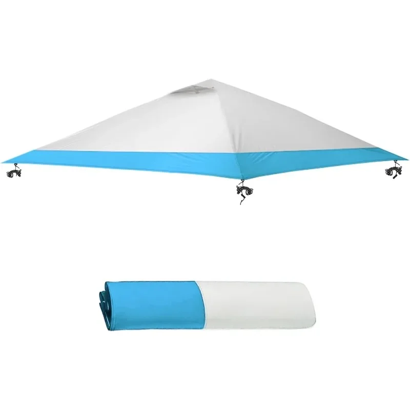

13x13 Canopy Replacement Top Cover,Single Tier Waterproof Instant Canopy Vented Top，Silver Coated Oxford Pop Up Canopy