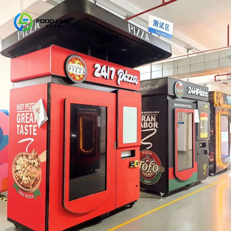 Customized Commercial Indoor and Outdoor Pizza Vending Machine with Oven 24-Hour Instant Food Service Function SDK Pizza Vending