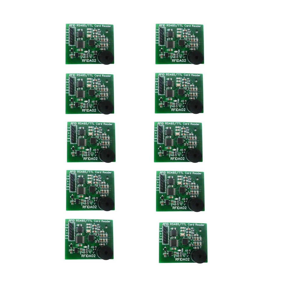 

10 PCS RS485 RS232 UART 13.56MHz RFID Reader Writer RC522 CV520 for M1 S50 S70 NFC RFID UID IC Card