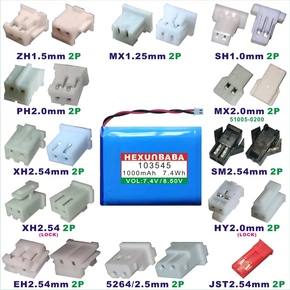 103545 7.4V 1000mAh – A Bateria Ideal para Medidores de Satélite SATLINK SF-500 e Modelos Compatíveis