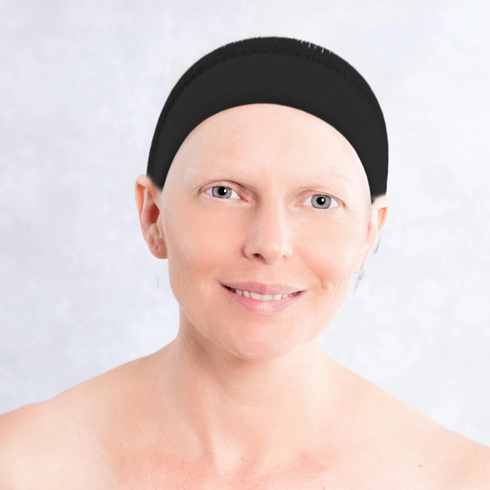 

Women's Pile Cap Ban Head Wrap Patient Headwear Chemo Turban Beige for Cotton Has