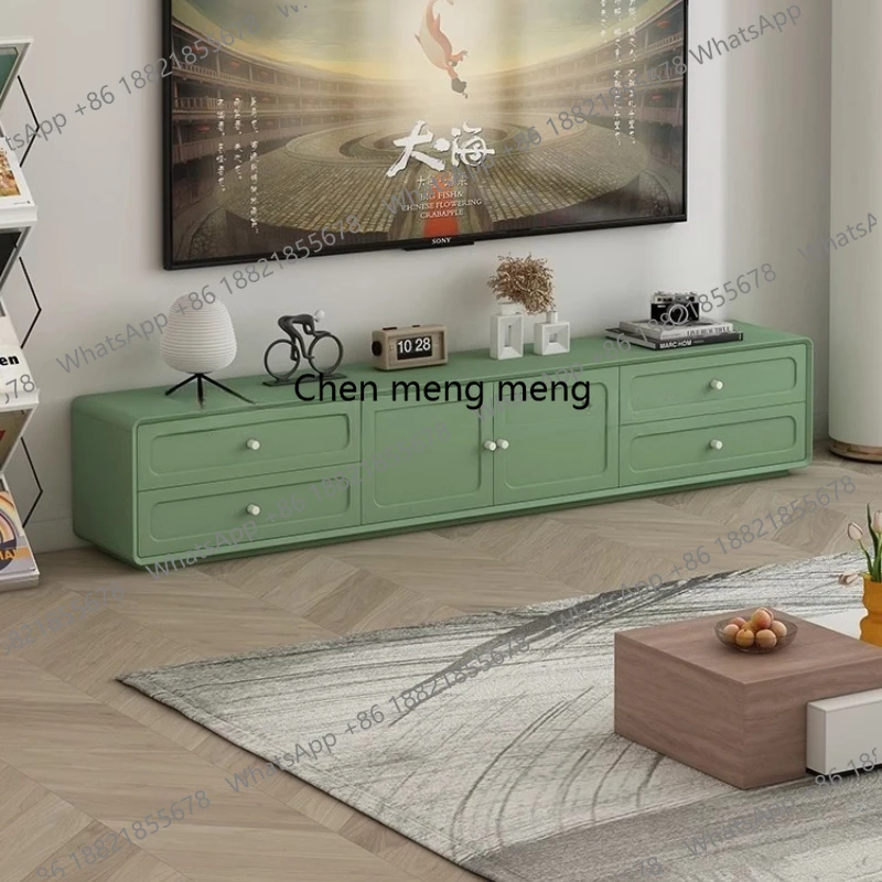 

New Cream Simple TV Cabinet Living Room 2025 Large Storage Nordic Tv Table Hotel Modern Locker Stojaki Telewizyjne Furniture