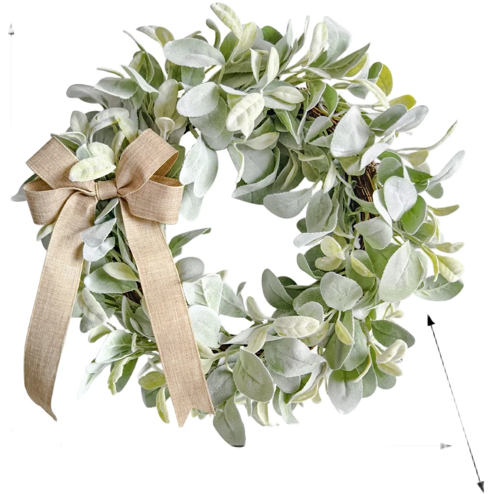

Spring Green Leaf Garland for Door Hanging Decoration Made of Weather Resistant Plastic Material for Long Lasting Use