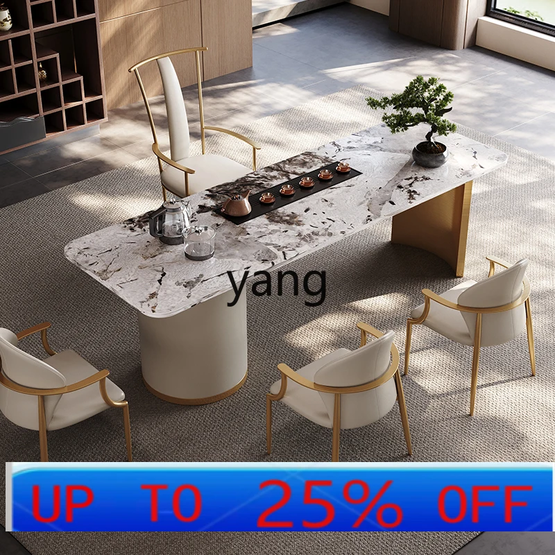 

LMM light luxury tea table minimalist home office tea table and chair combination