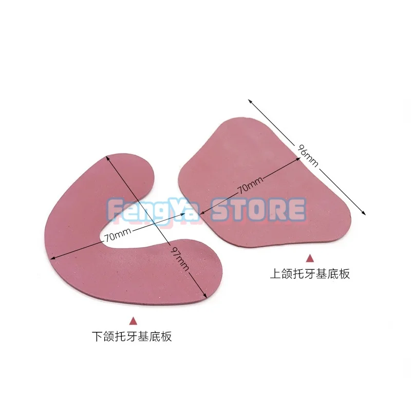  12Pcs/Box Dental Lab Denture Base Plate Upper lower Jaw Individual Tray For All Trial Procedures Dentistry Lab Consumable