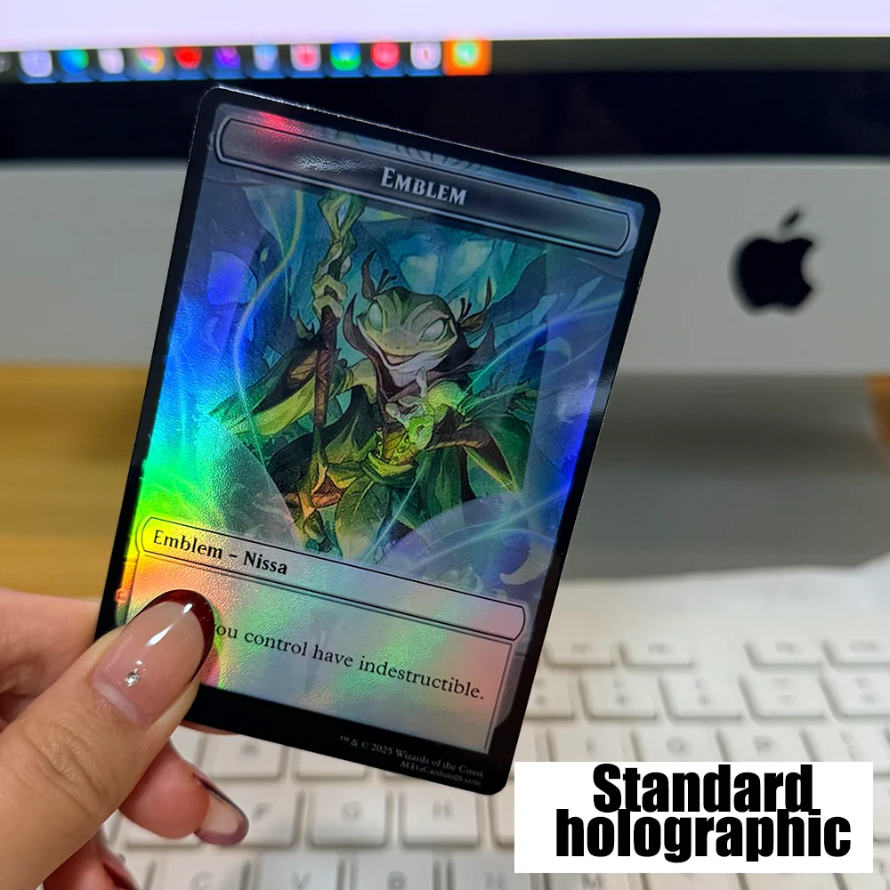 การ์ดเกมแบบกำหนดเอง ฟอยล์/การ์ดธรรมดา DIY TCG การ์ดส่วนตัว เกมกระดาน เกมปาร์ตี้ MTG/PTCG สำหรับรูปภาพใดก็ได้