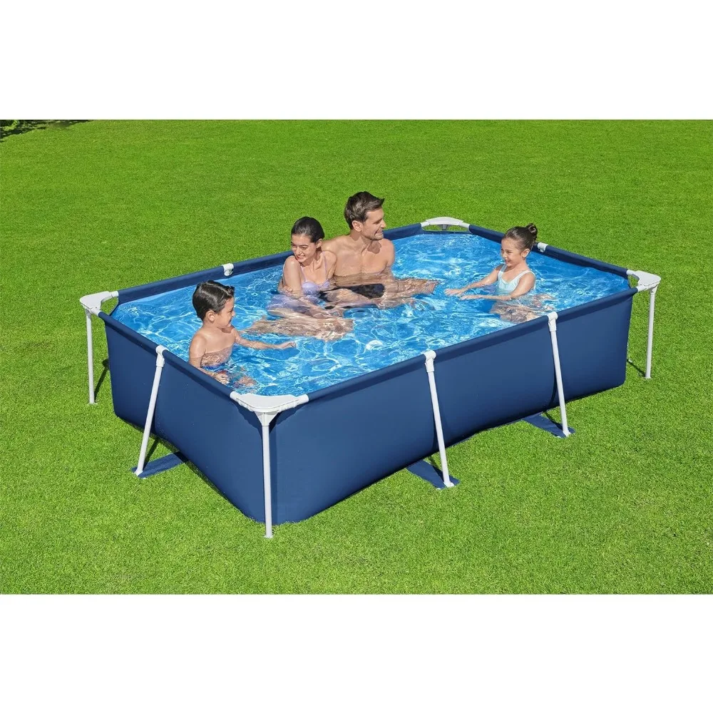 

Outdoor Pool, 8.5 Feet X 67 Inch X 24 Inch Rectangular Steel Frame Above Ground, Outdoor Pool