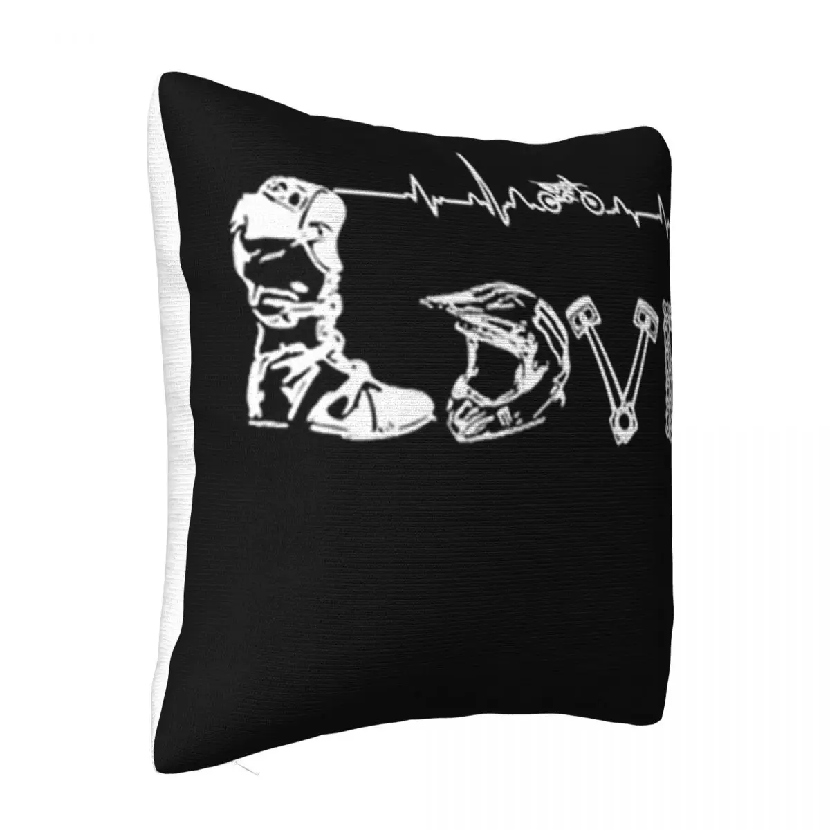 Motocross Love Letters With Heartbeat Surprise Better Male Halloween More Colors Lowest Price Dj Selling Swag Pillow Case