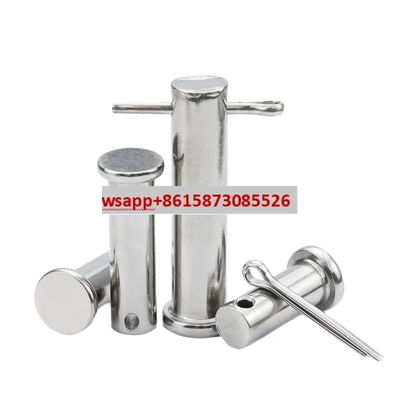 （10PCS）304 stainless steel pin  cylindrical hole  cylindrical  flat head positioning  3 4 5 6 8 10 12