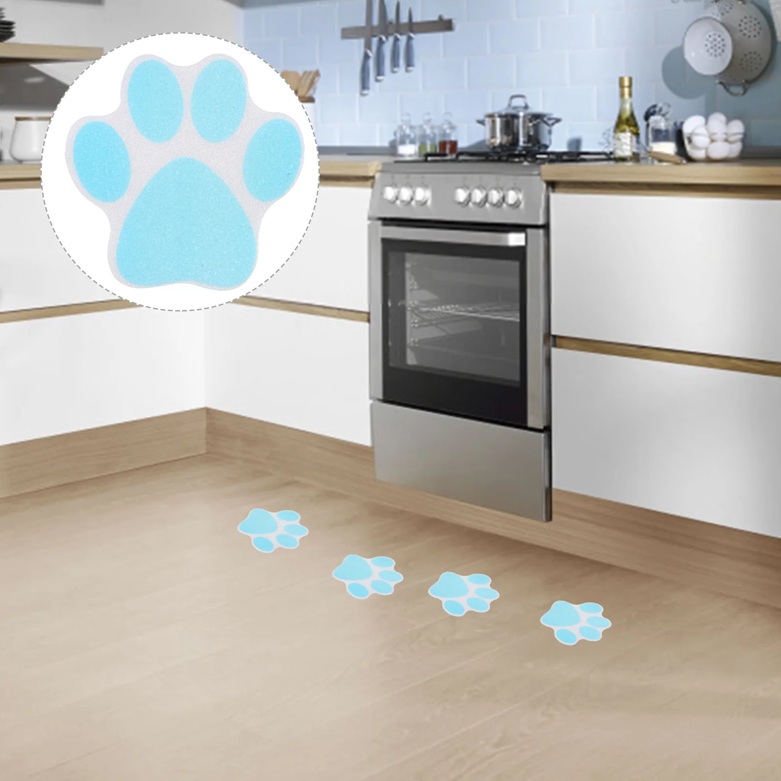 

10Pcs Paw Bathtub Non Slip Stickers Adhesive Shower Floor Safety Grip Decals for Bathroom Shower Floor Non Slip Stickers