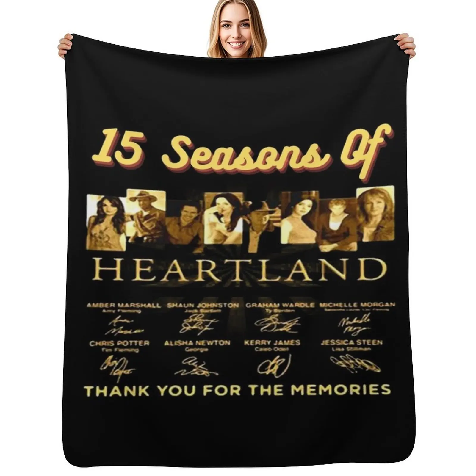 

Heartland, Heartland 15 Seasons Throw Blanket Lightweight Warm Blanket for Travel Camping