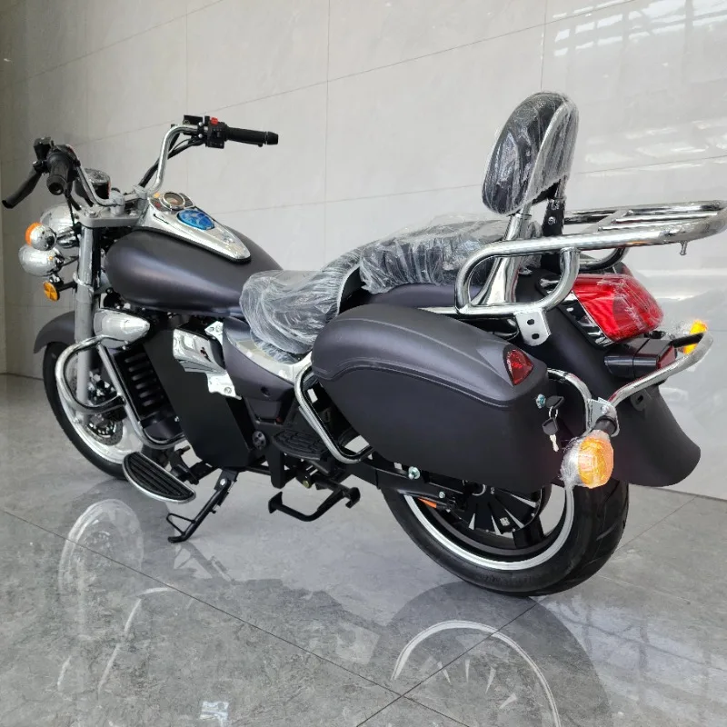 Retro Electric Motorcycle, 72V80A Lithium Battery, 3000-5000W Power Motor.