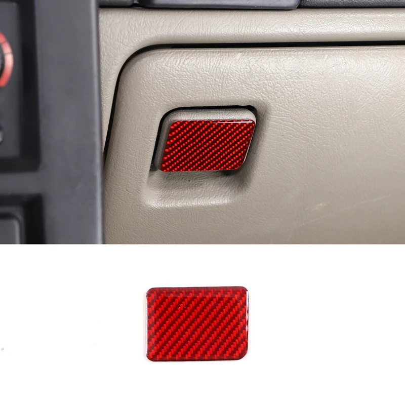 

For 2003-2007 Hummer H2 Soft Carbon Fiber Car Passenger Grocery Box Switch Sticker Car Decoration Accessories 1Pcs