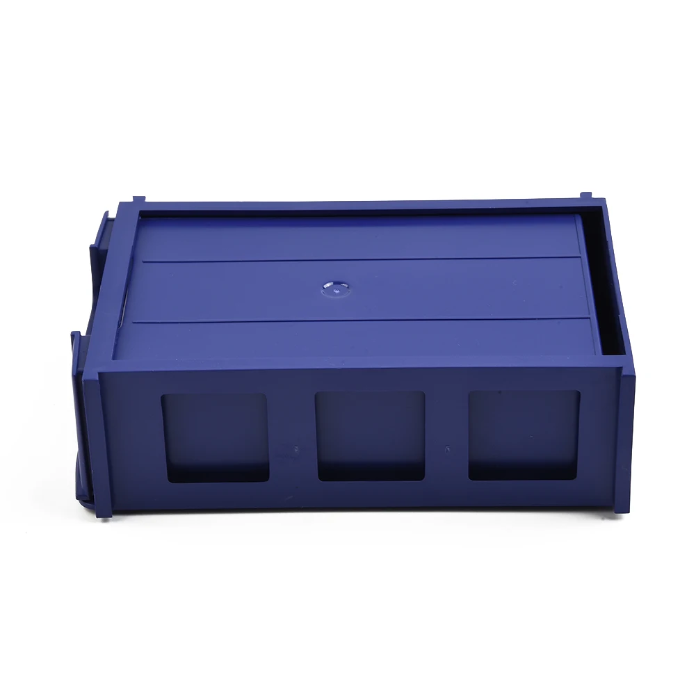 1pc 3 Grids Compartment Plastic Storage Box Stackable Drawer-Type Component Screws Holder Case Toolbox Organizer Container