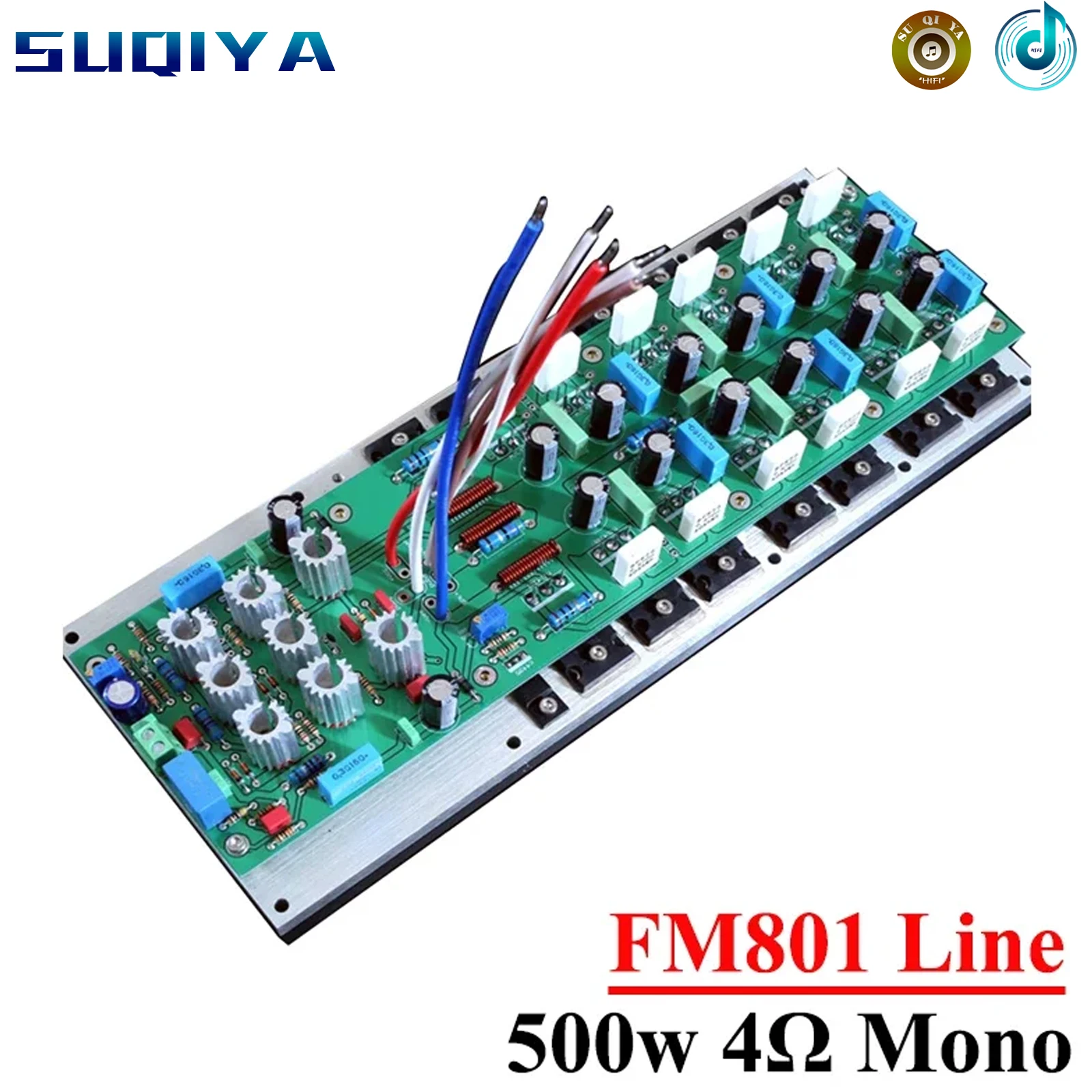 

500w Mono Power Amplifier Board Reference FM801 Line 14 Pcs Toshiba TTC5200 High Power HIFI Amplifier Board