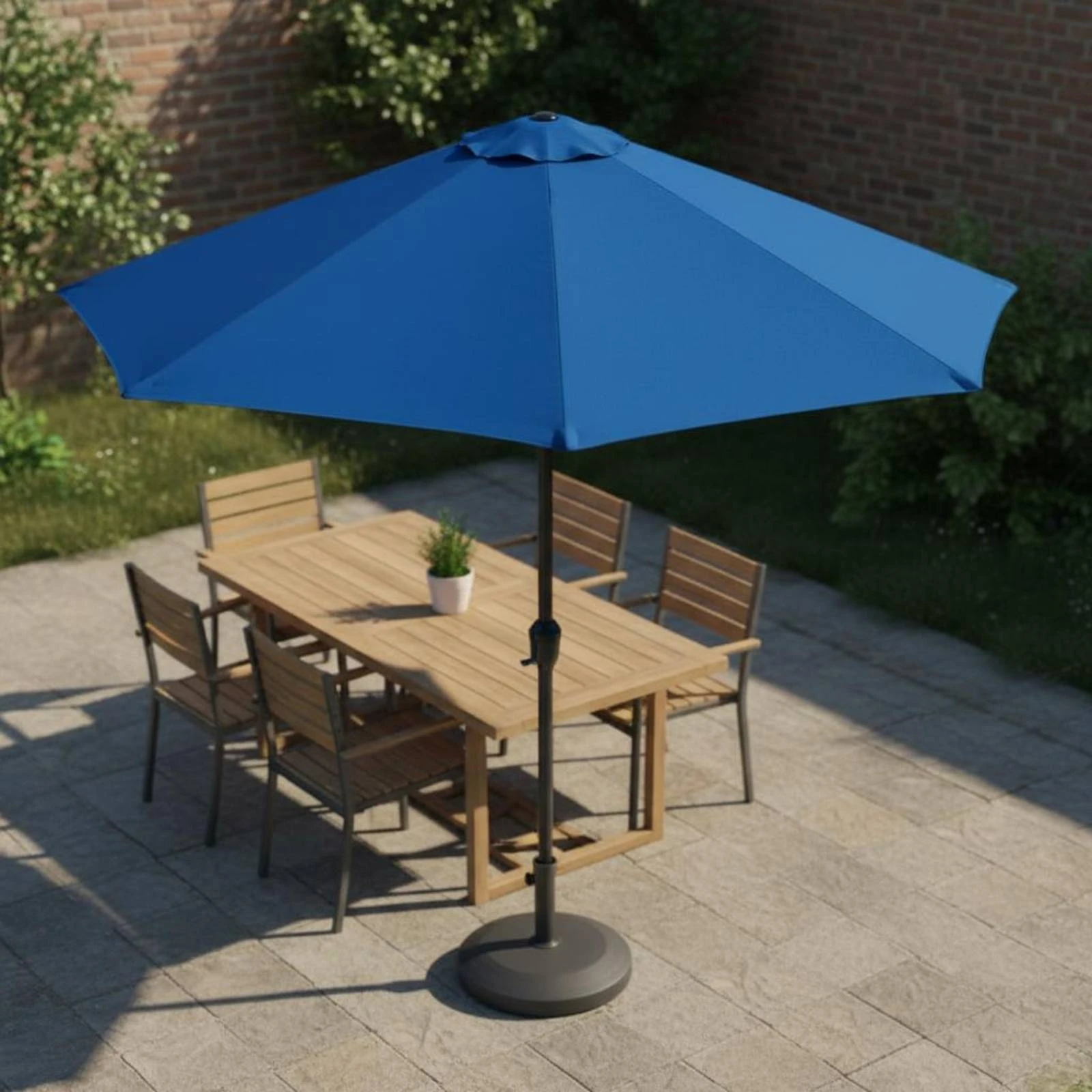 

8-Rib Patio Umbrella Canopy Waterproof Patio Umbrella Replacement Canopy Garden Sunshade Cover Resistant Outdoor Shade