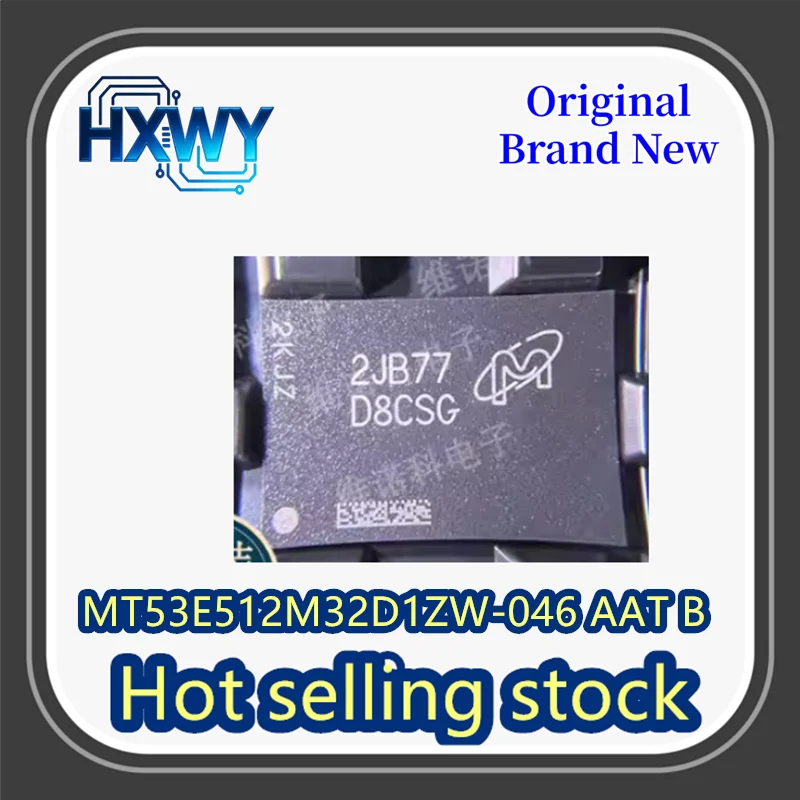 

(1/5 шт.) MT53E512M32D1ZW-046 AAT:B Оригинал, с шелкографией D8CSG, новый и оригинальный.