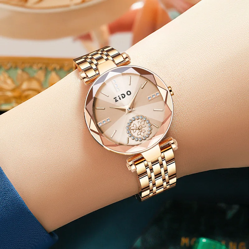 UTHAI Women\'s Watch High Aesthetic Value Versatile temperament Light Luxury Gradient Disc Waterproof Ladies Fashion Watches Gift