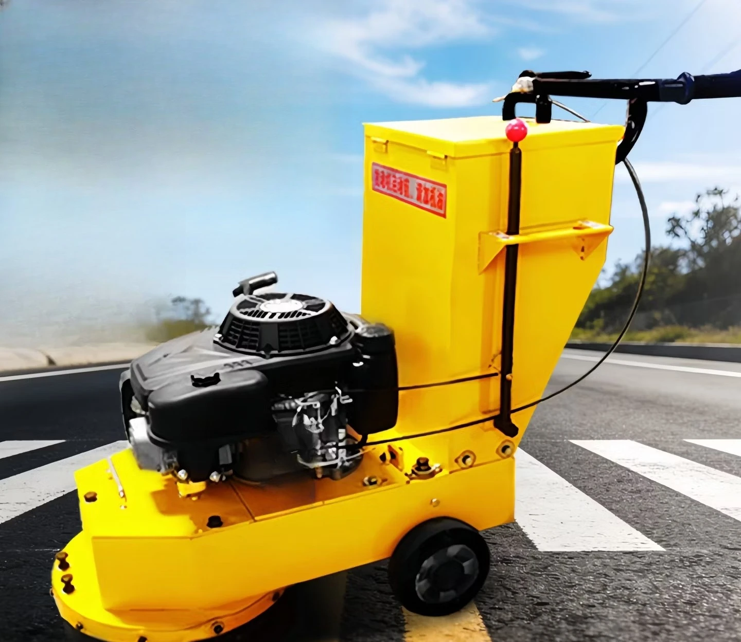 

Hand push road hot melt old line remover road asphalt old line remover