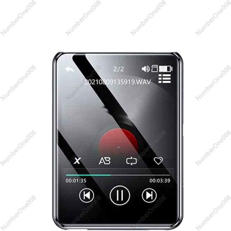 

MP3 Player 2.4 Inch IPS Walkman Touch Screen Bluetooth-compatible 5.0 MP3 MP4 Player with E-Book/Recording Ultra-thin for Sports