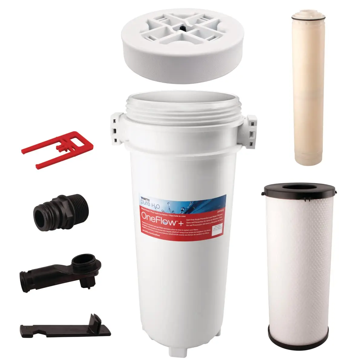 Plus Whole House Water Filter System & Water Softener, System + Carbon Water Filter + Scale Reduction Cartr