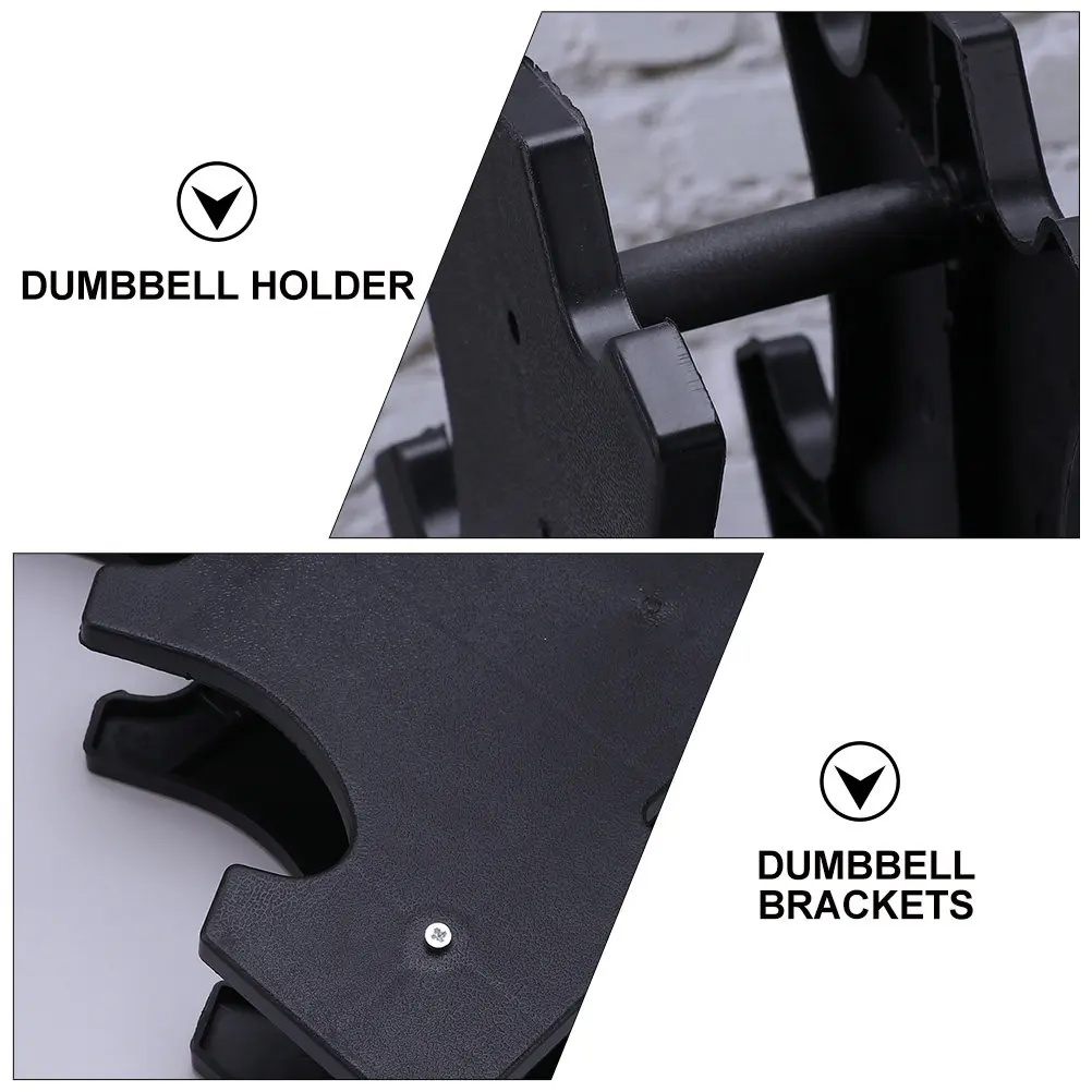 Dumbbell Storage Rack 2 Piece 3 Tier Tree Shape Plastic Holder Organizer for Hand Weights Home Gym