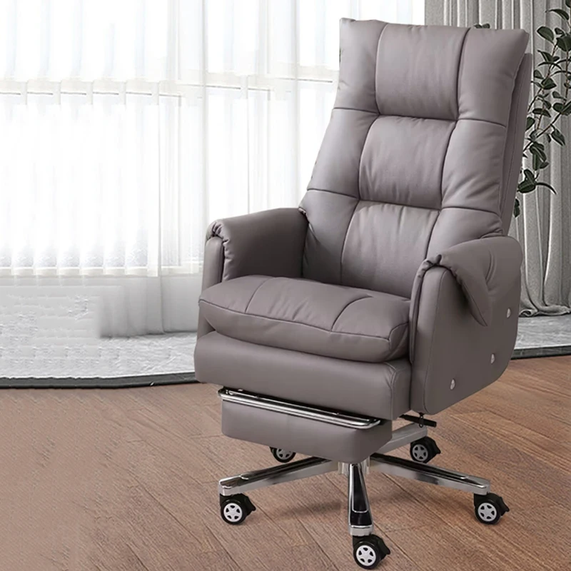 

Chaise Design Office Desk Chair Chairs Comfy Pc Room Backrest Armchairs Comfortable Game Footrest Computer Wheels Swivel Gamer