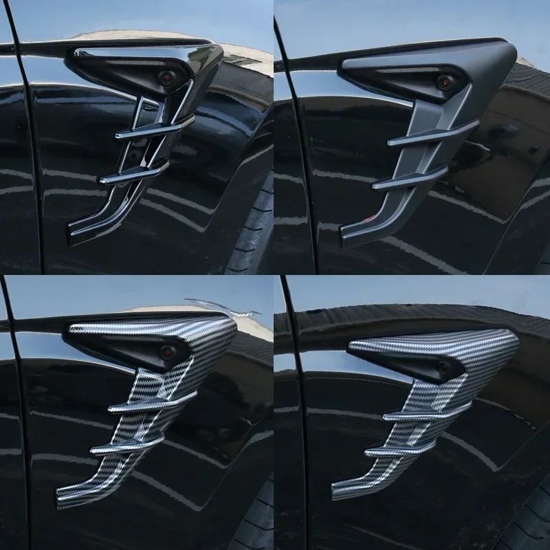 Capa lateral para câmera, para tesla model 3 highland 2024, placa de folha, capa protetora, trovão, sinal lateral, acessórios de decoração