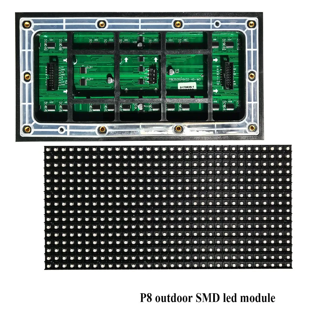 P8 Outdoor LED Display Module 256*128mm 32*16dots 1 / 4Scan