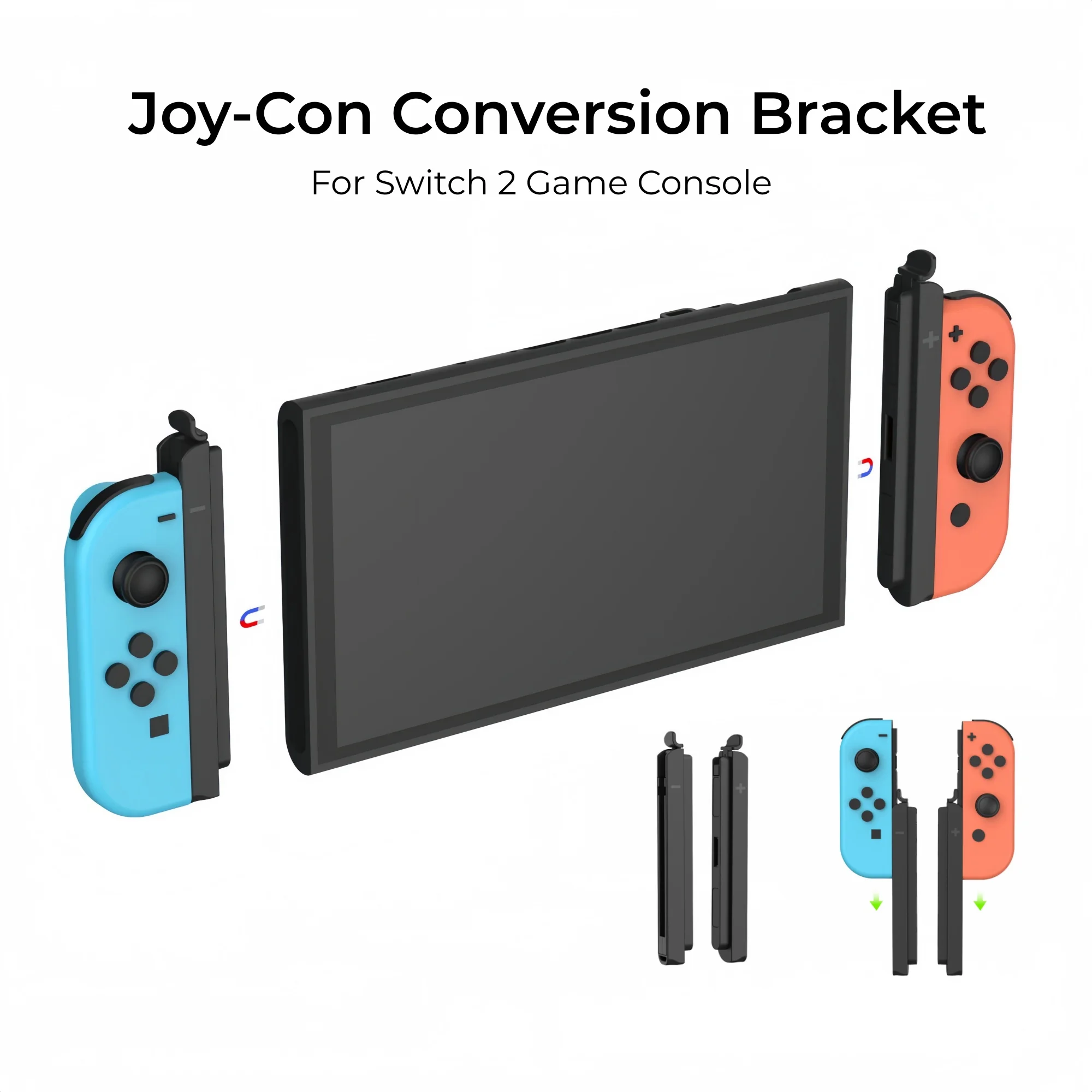 Joy‑Con Adapter Bracket Converter Magnetic Structure Plug‑and‑Play, Quick Installation For Switch 2 Gaming Accessory