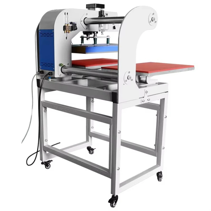 半自動Tシャツ空気圧式ホットプレス機、新型デジタル、Tシャツ熱転写エンボス加工ボード付き