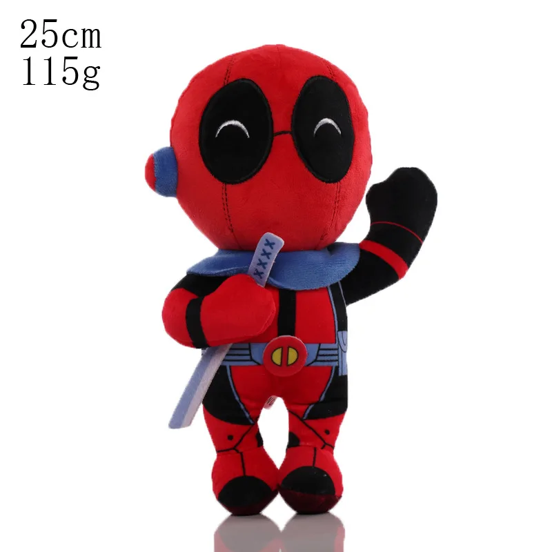 Nowy Marvel Deadpool zabawki anime Cartoon figurki ozdoba miękka poduszka lalki Kawaii Decor prezenty urodzinowe dla dzieci prezent bożonarodzeniowy