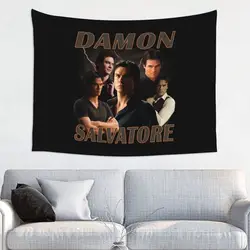 Damon Salvatore Tapestry Hippie Wall Hanging The Vampire Diaries Ian Somerhalder Tv Series Room Decor Background Cloth