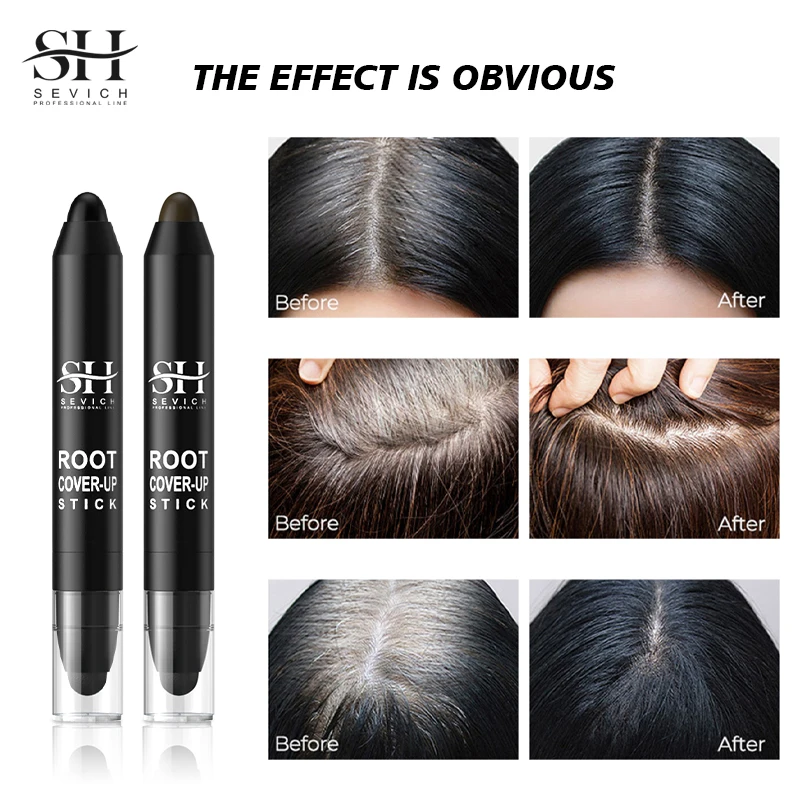 Sevich 3.8g Hairline Repairing Pen Control Hair Root Edge Blackening Instantly Cover Up Grey White Hair Waterproof Concealer Pen