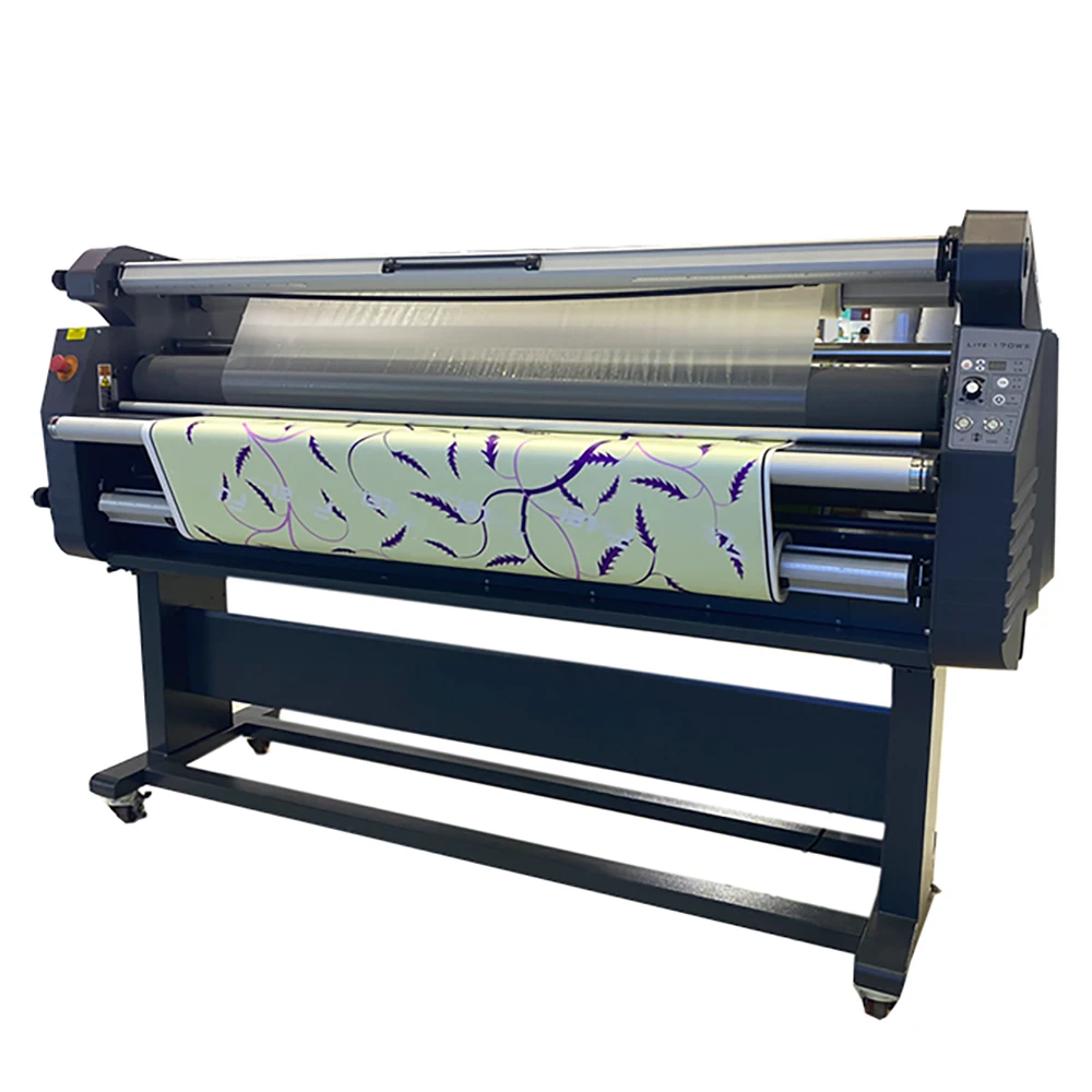 US Stock Qomolangma 67in Wide Format Full-auto Roll-to-roll Electric Type Cold Laminator, with Heat Assisted