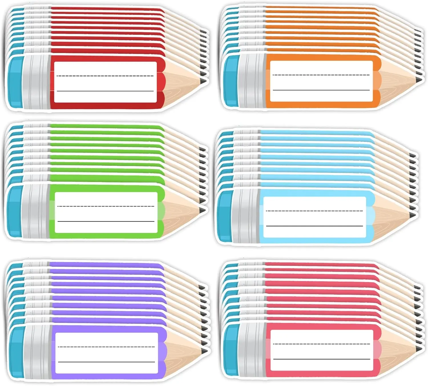 

Цветные карандаши, бирки с именем, 60 шт. назад в школу, форма карандаша, наклейки, школьные карандаши, наклейки с табличками