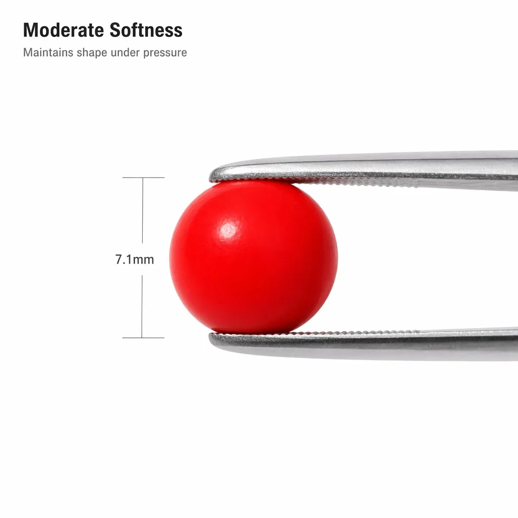 7.1mm Red Soft Rubber BB Pellets High Elasticity Precision Training Balls for Toy Gun Target Practice Outdoor Games
