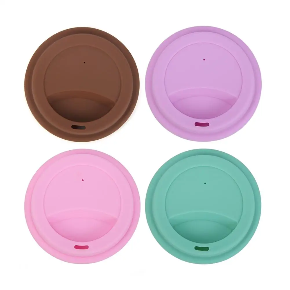 Silicone Insulation Leakproof Cup Lid Heat Resistant Anti Dust Mug Cover Kitchen Tea Coffee Sealing Lid Caps Heat-resistant