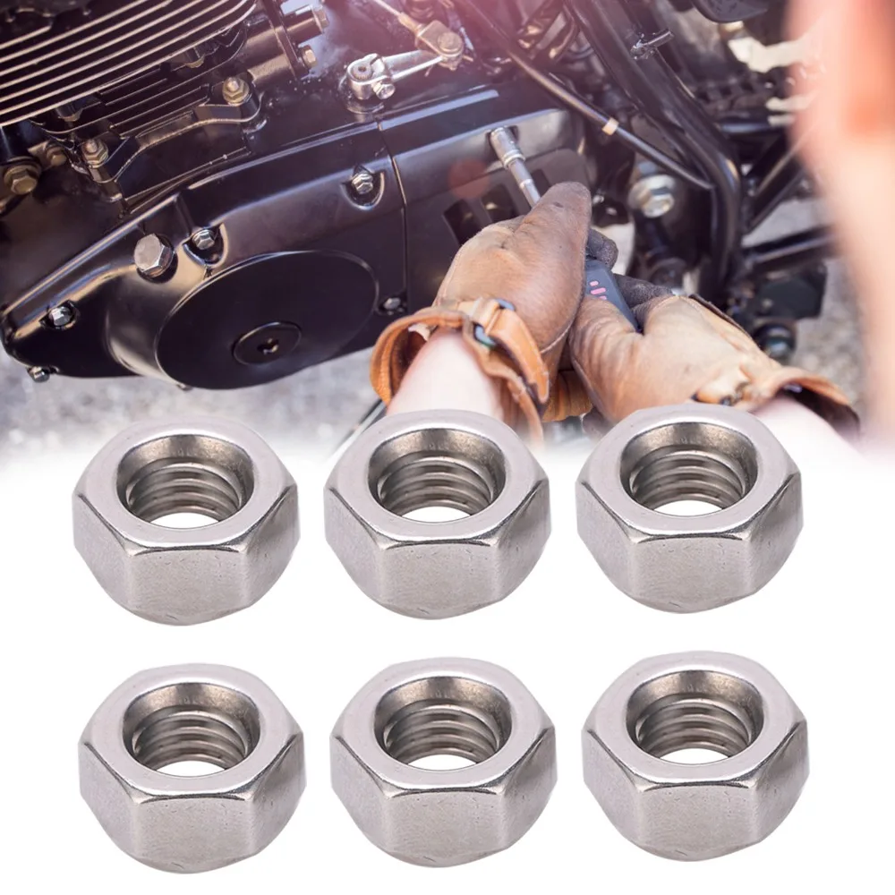 100pcs Versatile Durable Lock Nut Set Premium Practical Hex Lock Nuts Stainless Steel Nut Home Repair