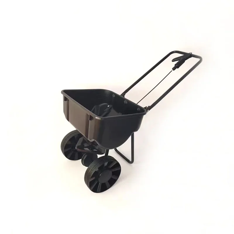 Garden lawn hand push fertilizer applicator snow melting cart fertilizer gardening fertilizer sprinkler artifact rotation