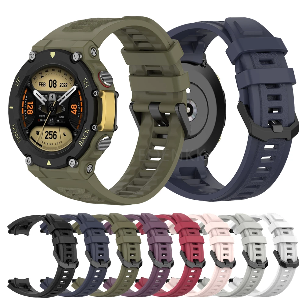 

Silicone Sport Strap For Amazfit T-Rex 2 Watch band Replacement Bracelet For Huami Amazfit T Rex 2 Wristband Correa