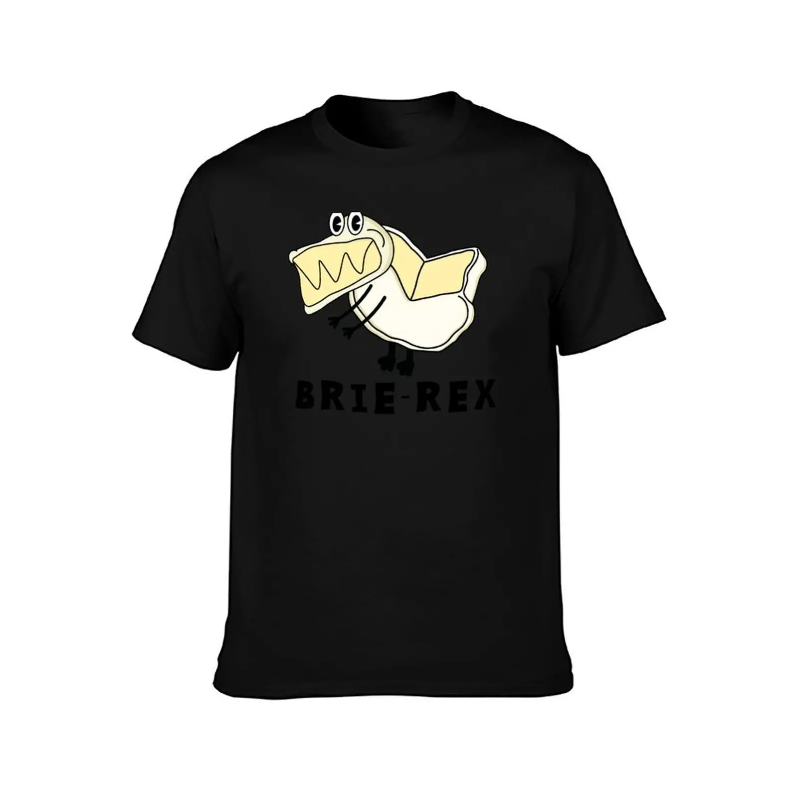 cute cheese dinosaur brie rex T-Shirt, Summer Casual Cotton Tee, Oversized Streetwear Tops, Vintage Graphic Print, 100% Cotton