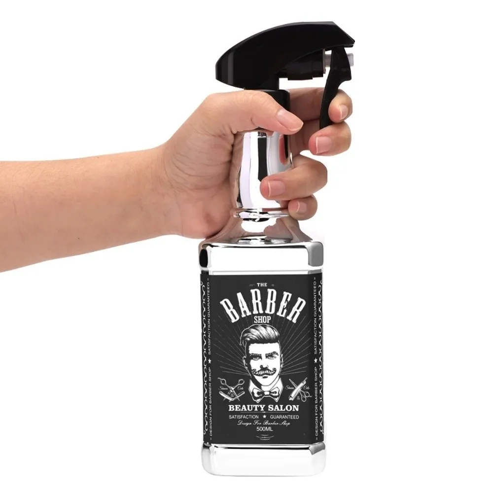 New 500ML Spray Bottle Empty Refillable Water Mist Sprayer Plating Fine Mist Spray Container Barbershop
