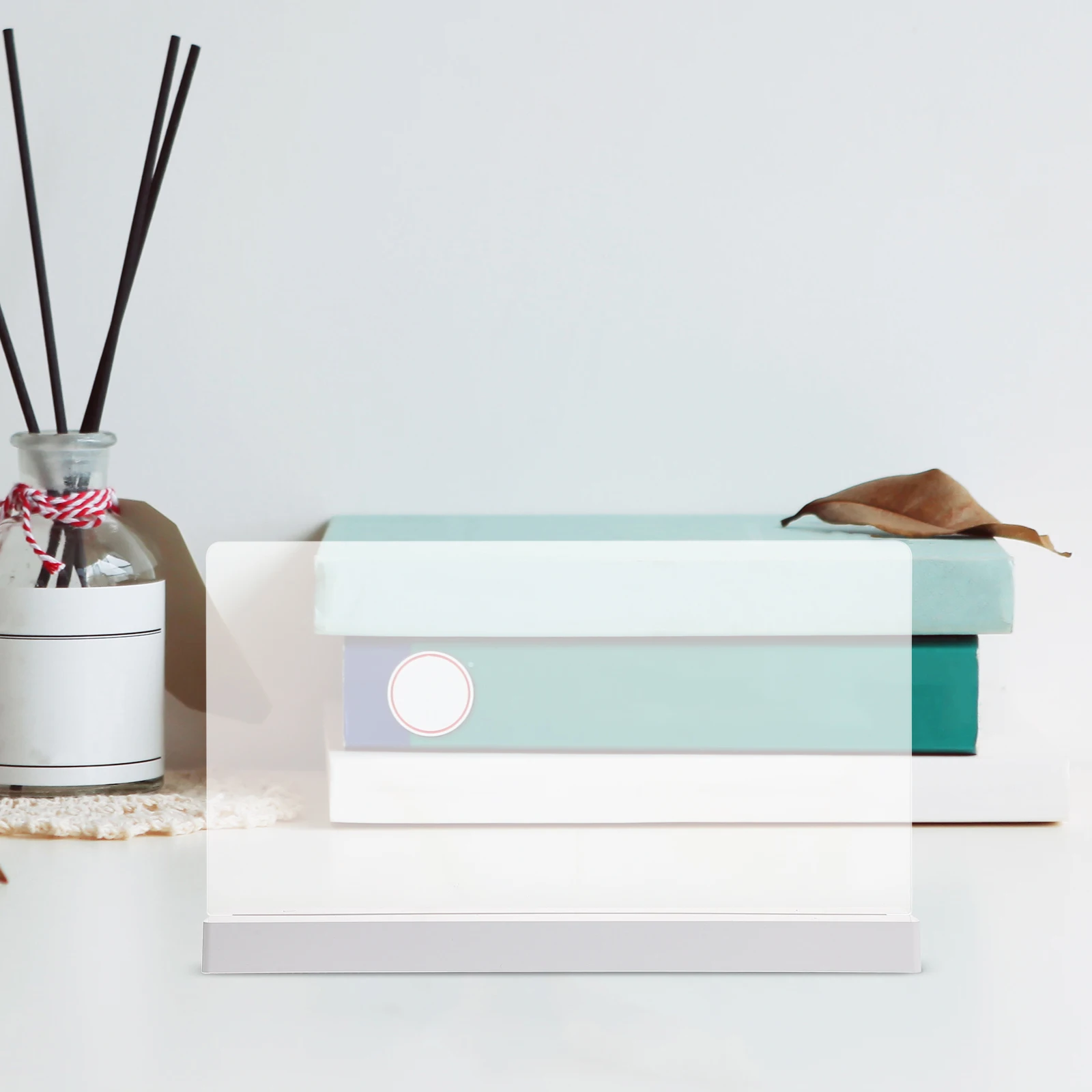 Placa fluorescente apagável a seco, sinal de mesa, led, marcador brilhante, transparente, mini mensagem branca, noite, café, restaurante, menu, painel acrílico apagável