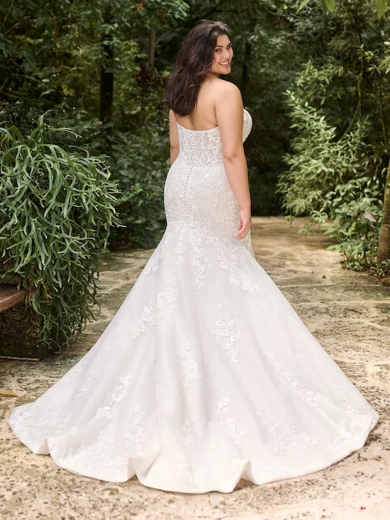 Eleganti abiti da damigella d'onore a sirena abiti da sposa graziosi Tulle floreale con spalle scoperte Plus Size abiti De Noiva