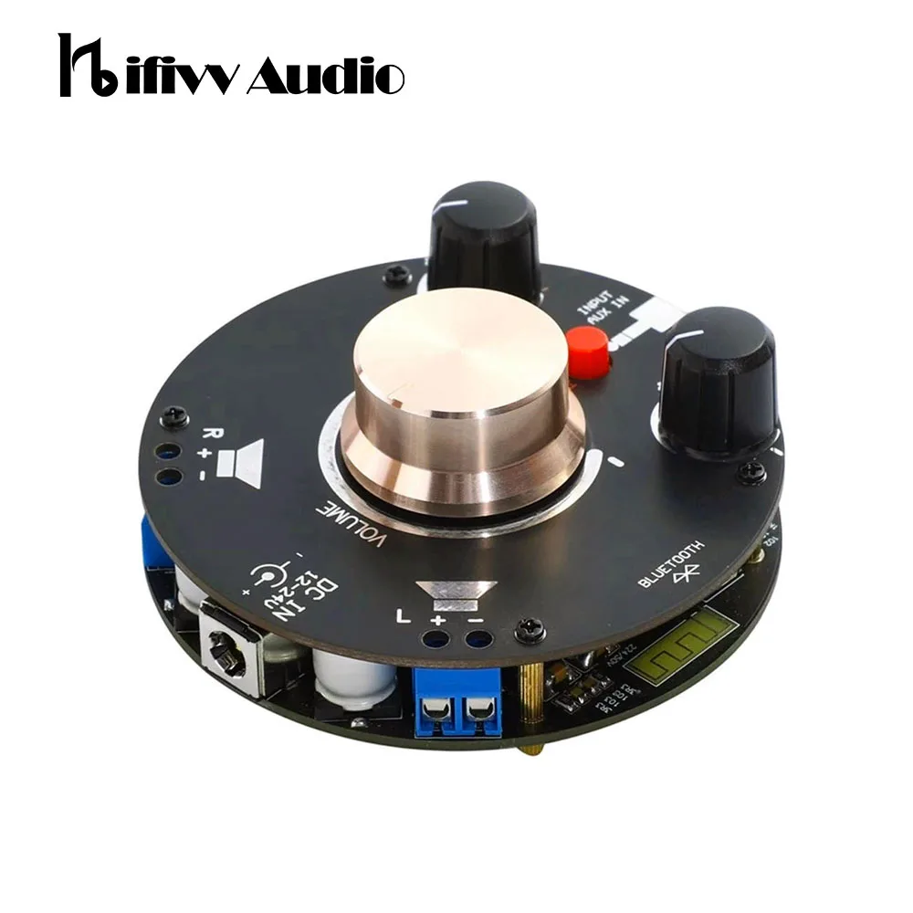 Hifi 50W*2 Dual Digital Power Amplifier Board for DIY Home Desktop Sound Audio Bluetooth 5.0 Class D Treble Bass Adjustment Amp