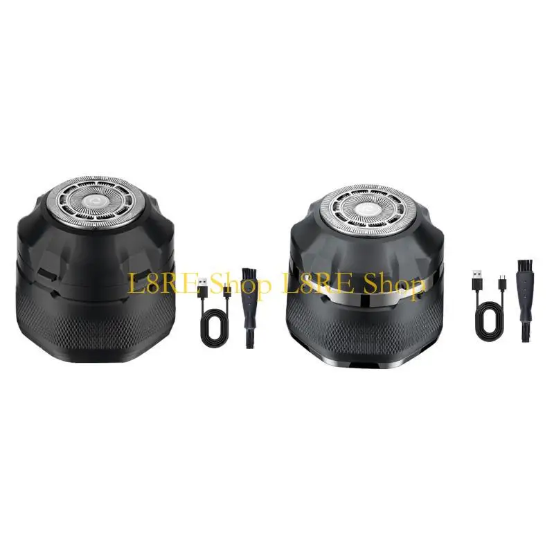 Barbeadores da cabeça l8re para homens carecas barbear magnético barbeador seco/úmido velocidade seca/úmida