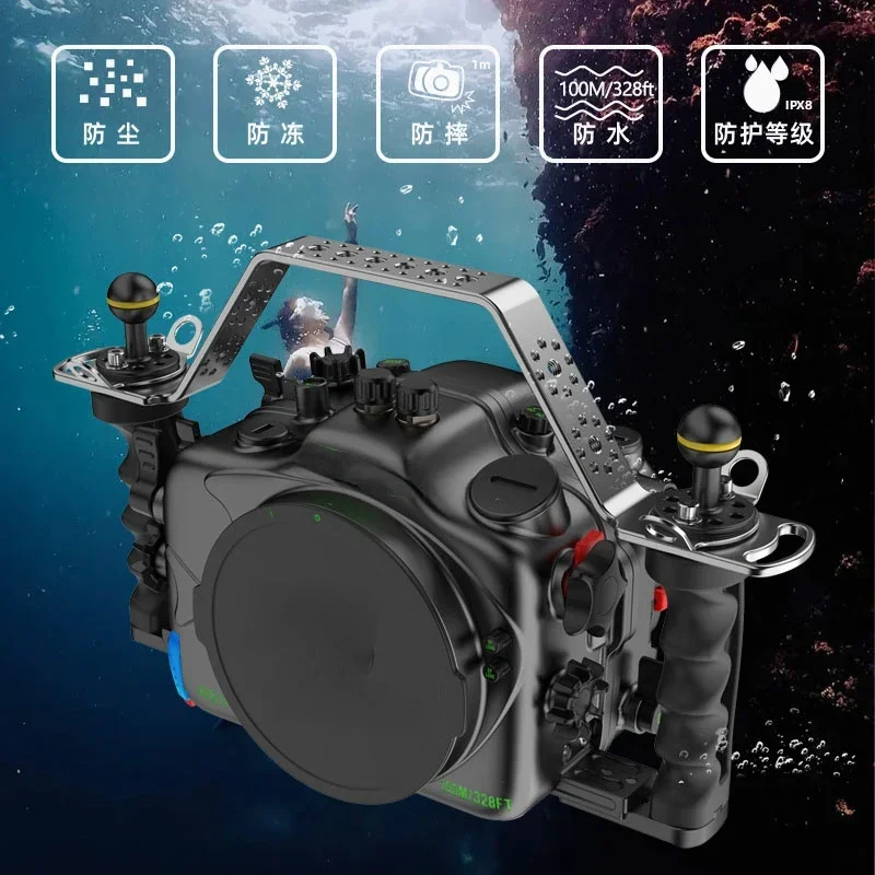 Metal Underwater Housings Canon Underwater Photography Aluminum Alloy Waterproof Case