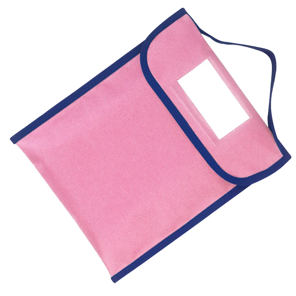 Large Capacity Book Pouch Nylon Tote Bag Lightweight Portable Tote for Travel Office Study Book Pouch Students Stationery Bag